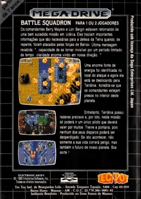 Battle Squadron (USA, Europe) box cover back